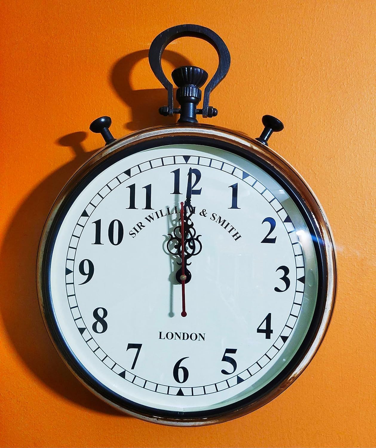 ONLINECLOCK-Vintage Pocket Watch Style Wall Clock – London Classic Design-picture-53