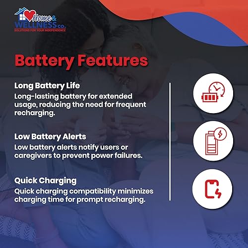 Miniatura 5 de Home&Wellness - Botón de alerta de emergencia médica con detección de caídas