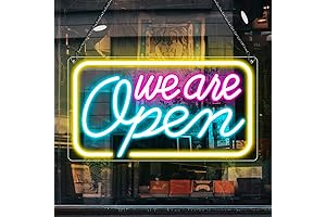 Open Light Up Sign for Business with ON/OFF Switch, 16.5'x9' Open Led Sign