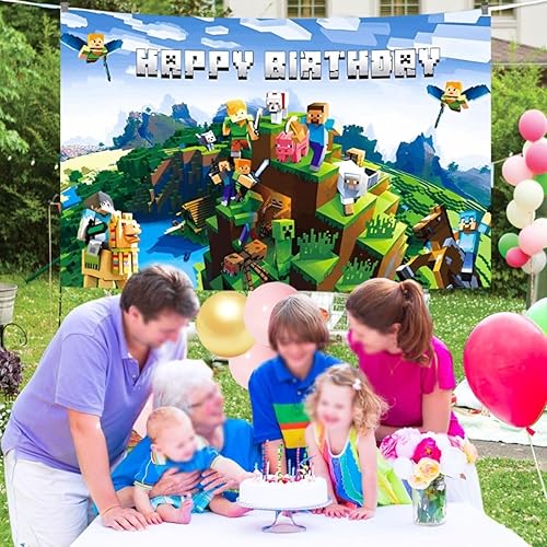 Tapiz de tela para colgar para fiesta de cumpleaños, decoración de pared de la habitación de los niños, juegos de anime, suministros para fiestas,