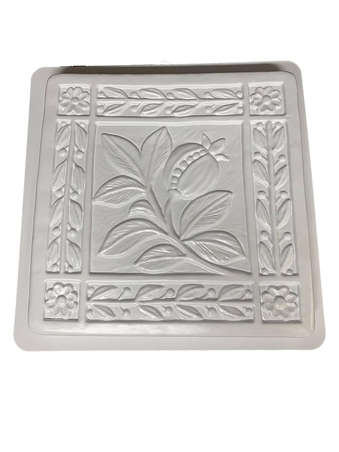 Art Nouveau Tile Stepping Stone Mold, Concrete Stepping Stone Mold, Garden Decor Mold, 15.5 Square ***NOT A Finished Stone***