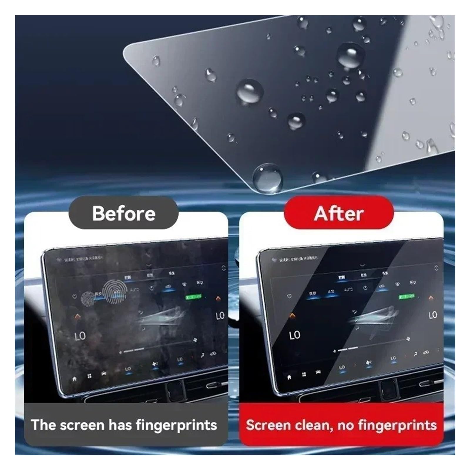 Protector Pantalla Navegación Para Volvo EX90 ES90 Cristal Templado Película Protectora Monitor Salpicadero 2024-2025 Protector pantalla cristal templado(Blue light)
