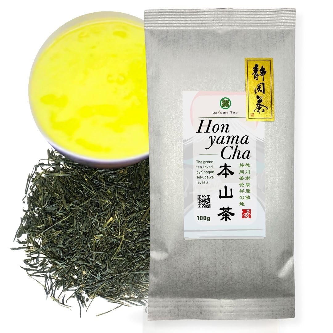Daisan Tea, Honyama Tè Verde, Tè Verde Giapponese, Tè Sencha Premium | Tè fresco raccolto, Ryoku-Cha Verde Giapponese di Shizuoka, Giappone, Novità in Europa (100g)