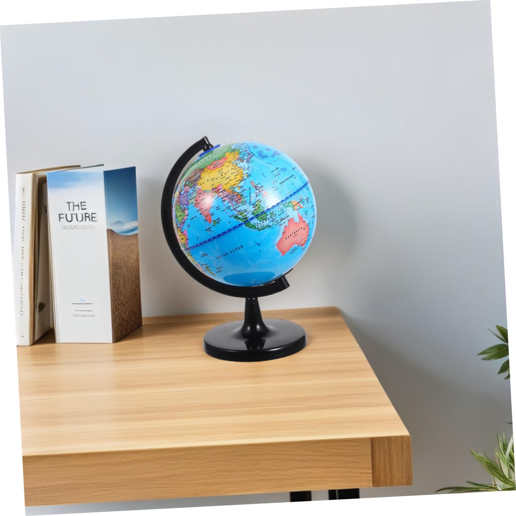 Globo Terráqueo Educativo Infantil con Geográfico Detallado Giratorio Material Resistente y Base Estable para Escritorio Aula y
