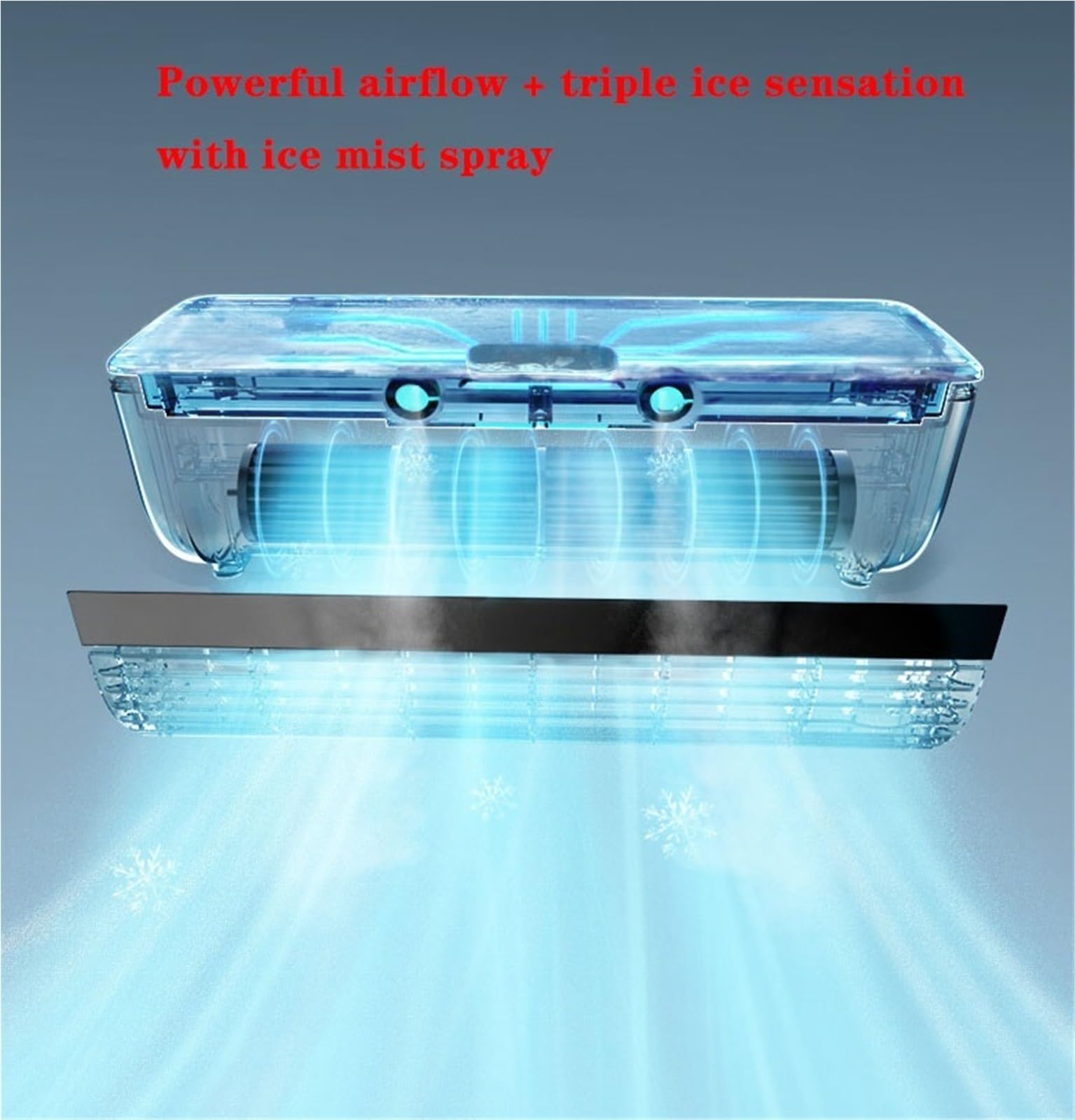 Aire Acondicionado De Pared For Cocina, Sin Necesidad De Taladrar, Con Carga Inalámbrica, Portátil, Con Control Remoto Y Enfriamiento Instantáneo De 10 Segundos For El Hogar Y La Oficina.(White)