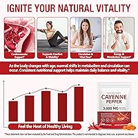 Vista 3 de Cápsulas blandas de pimienta de cayena con extracto de remolacha, curcumina de cúrcuma y espino – Mejorado con vitaminas D3, K2 y E – Apoya la salud