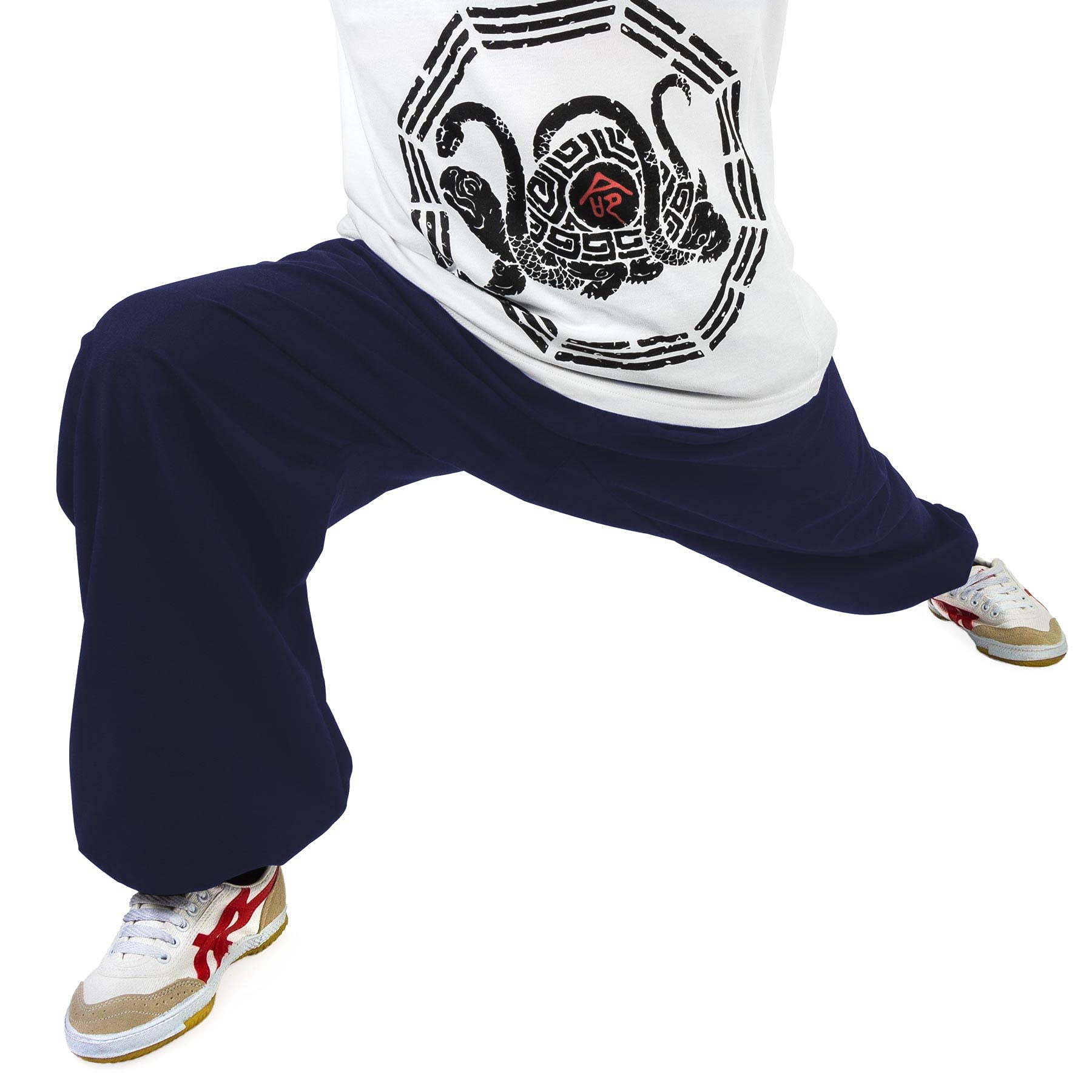 Kung Fu Tai Chi Leinen Trainingshose Mittel