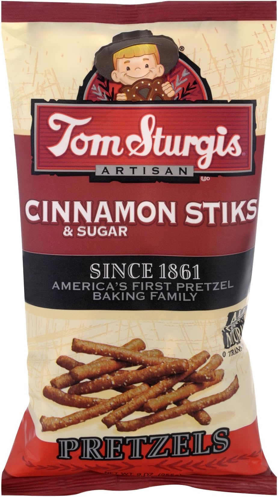 Cinnamon Sugar Sticks Pretzels 9 oz. Bag (4 Bags)