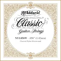Corda Avulsa Para Violão Nylon 7A DÓ C D'Addario Pro-Arté Nylon Core NYL056W