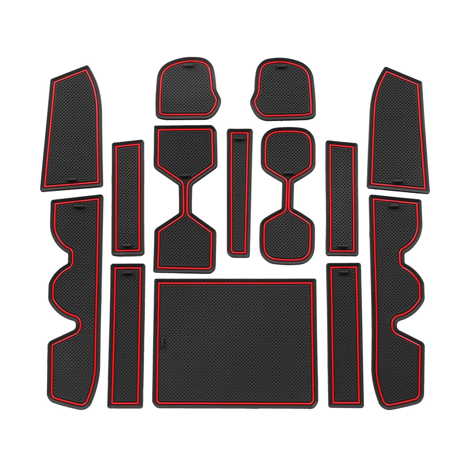 ahhccne Rubber Mats for Centre Console for Toyota 4Runner 2025+, LHD Rubber Mats for Centre Console