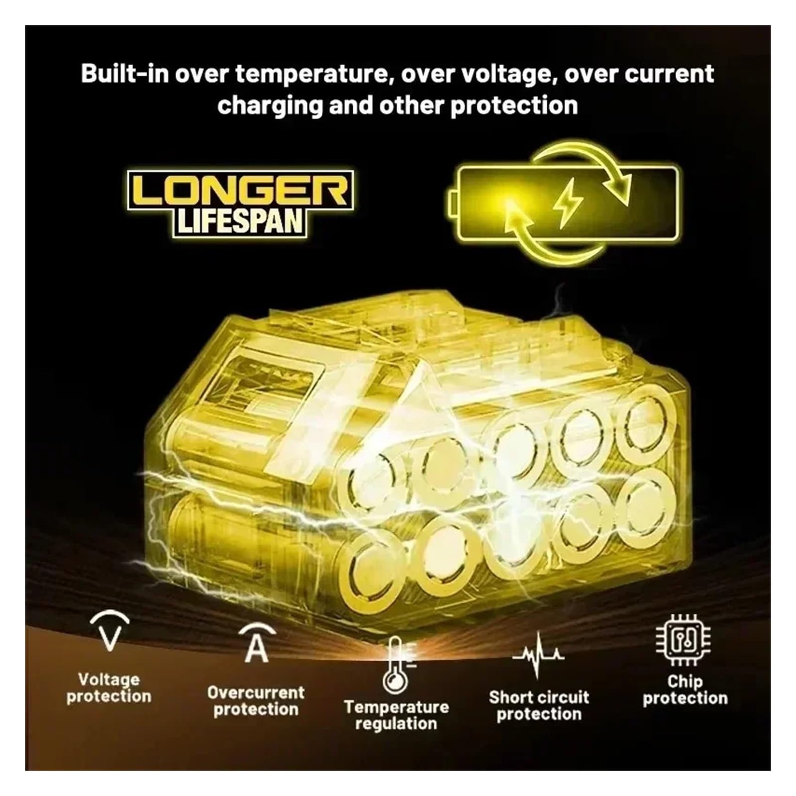 Compatible Con Dewalt, Batería De Herramienta 20V 6Ah DCB206 DCB205