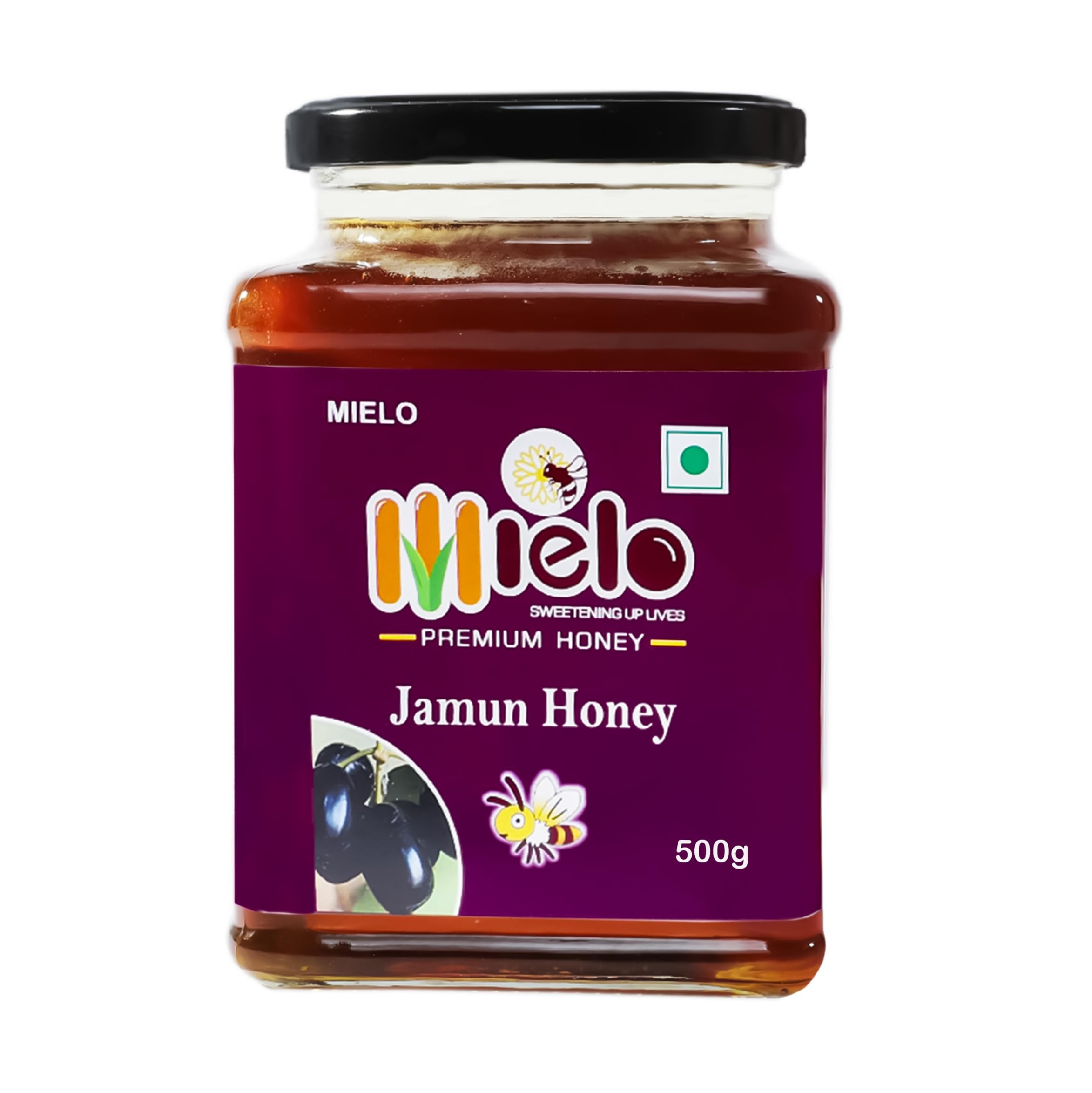 Mielo PREMIUM ORGANIC HONEY Natural Unprocessed Raw Jamun Honey Unpasteurized & Unfiltered Pure Wild Forest Flower Honey With Ton Of Antioxidants Helps Boost Immunity (Pack Of 1-500 Gm) (B0CZ9MNHK8) Amazon Price History, Amazon Price Tracker