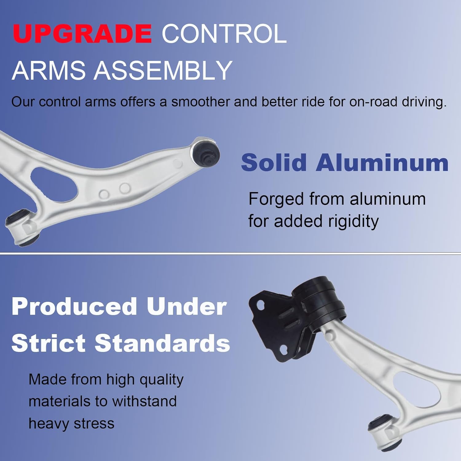 2pcs left & Right Front Suspension Kits Lower Control Arm with Ball Joint & Bushing Fit for 2013-2018 Ford C-Max, 2012-2018 Ford Focus K622753 K622788