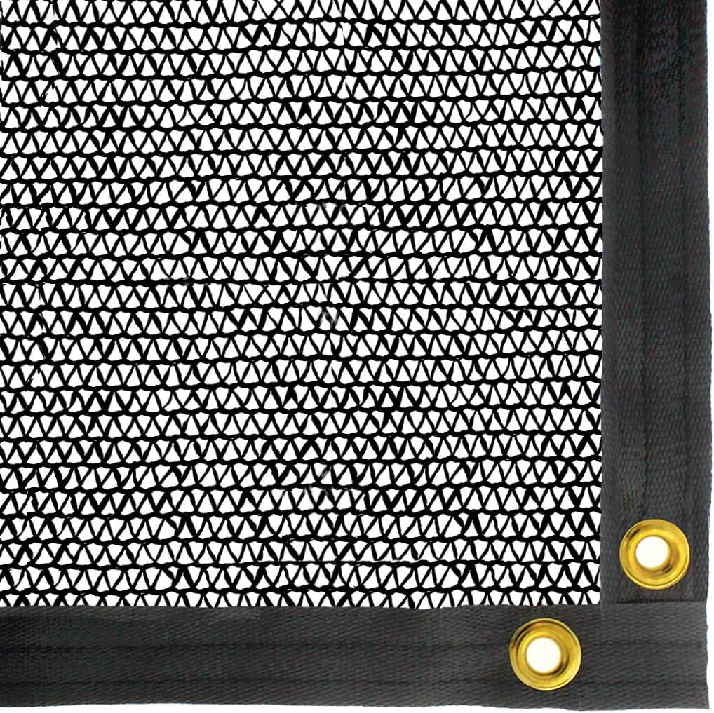 Be Cool Solutions 40% Black Outdoor Sun Shade Canopy: UV Protection Shade Cloth| Lightweight, Easy Setup Mesh Canopy Cover with Grommets| Sturdy, Durable Shade Fabric for Garden, Patio & Porch 6'x12'