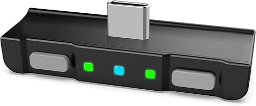 HomeSpot Adaptador de audio Bluetooth con USB-C, micrófono incorporado, para Nintendo Switch, PS4, PS5, PC, compatible con micrófono, aptX baja