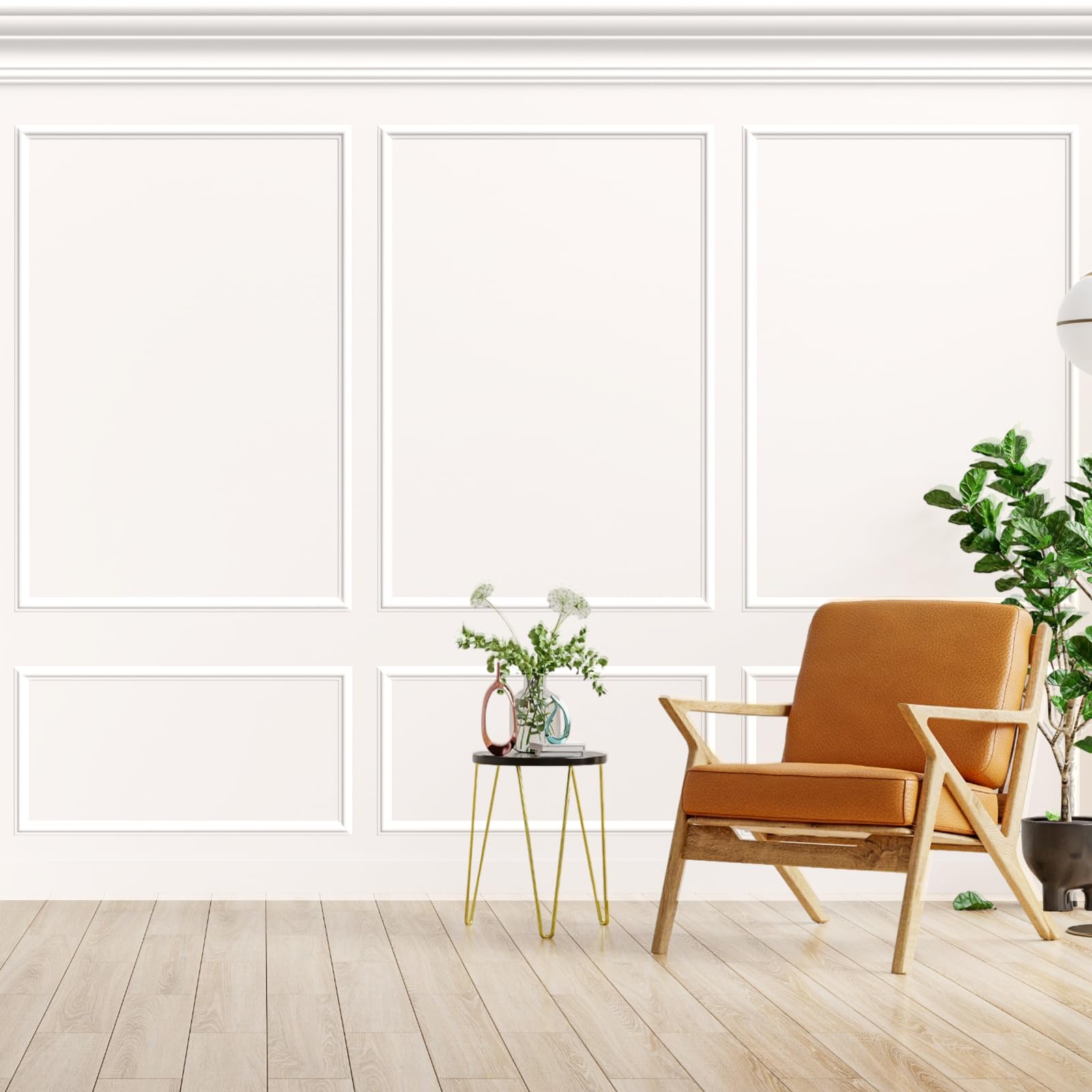 Buy Pangda 3 Set Peel and Stick Wall Molding Kit, Premade Accent Wall ...