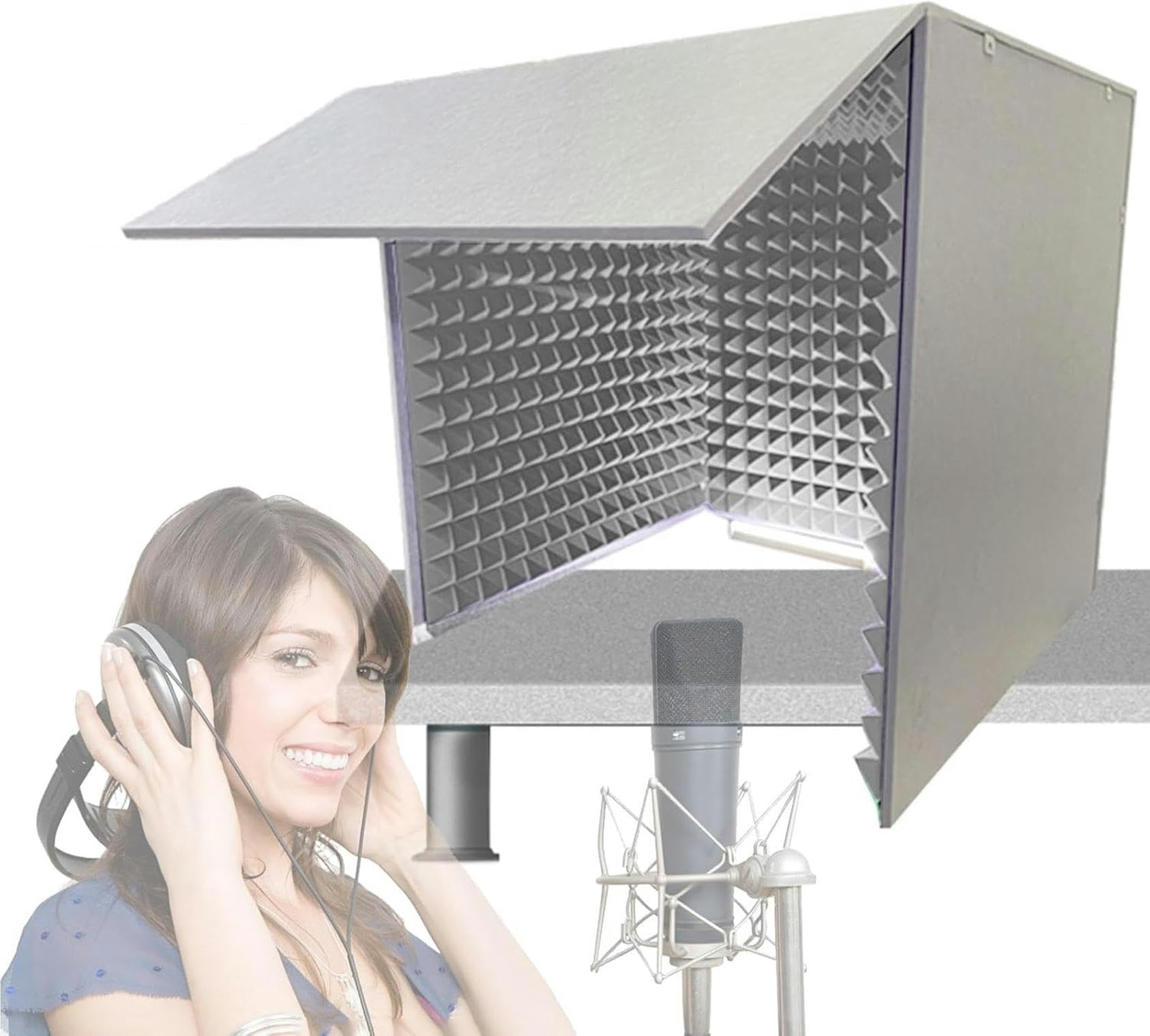 Studio d'isolation fait maison CNPRAZ équipement d'enregistrement de microphone pour blog