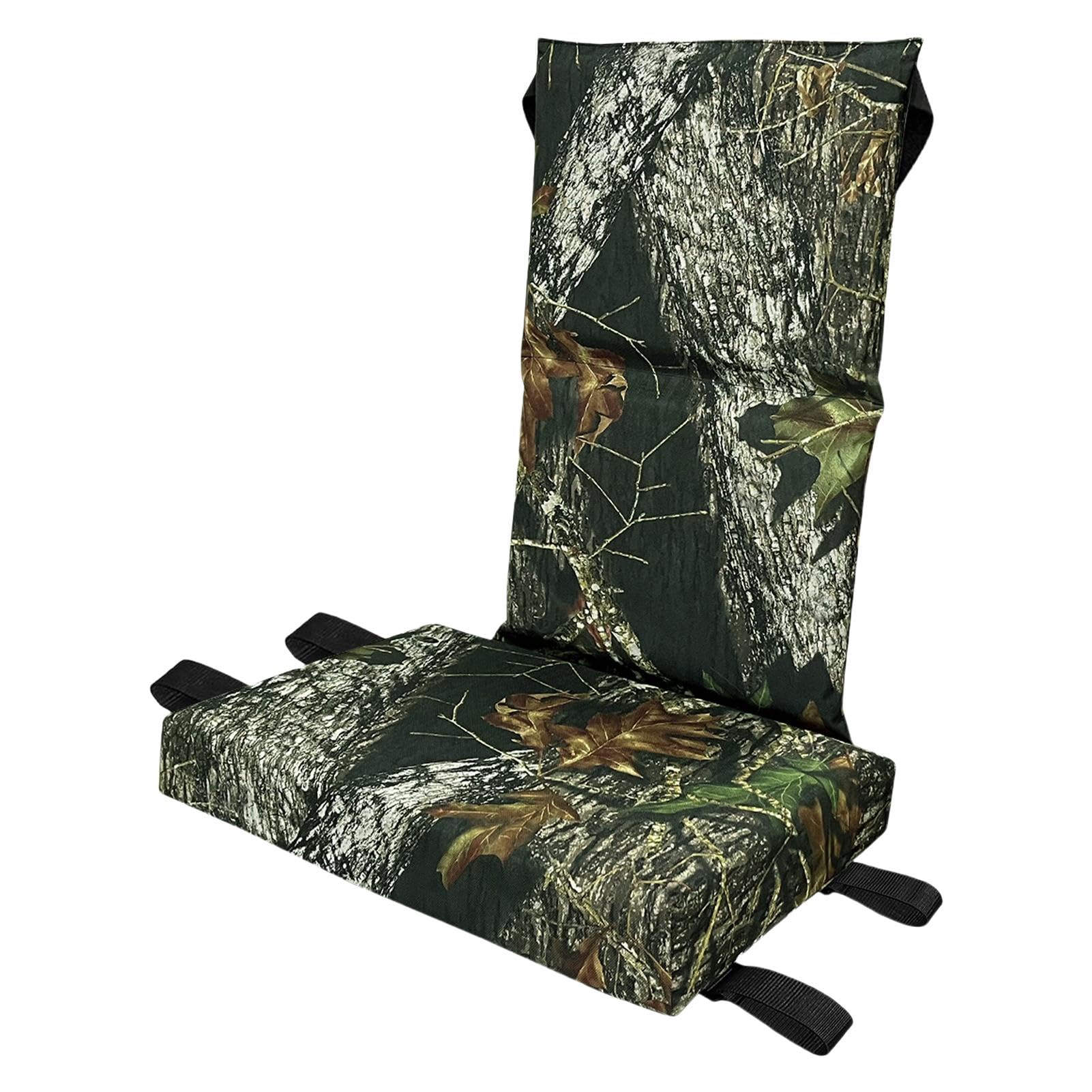 Asiento de soporte para árbol, asiento de repuesto para árbol con respaldo, sentado portátil con hebillas de liberación ajustables, correa de escalada, asiento de árbol impermeable, asientos de árbol