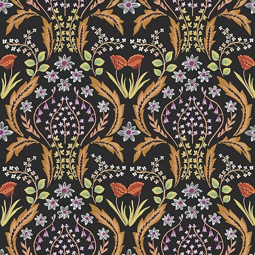 Tempaper Orange Scandi - Papel tapiz removible para despegar y pegar, 20.5 x 16.5 pies, fabricado en los Estados Unidos