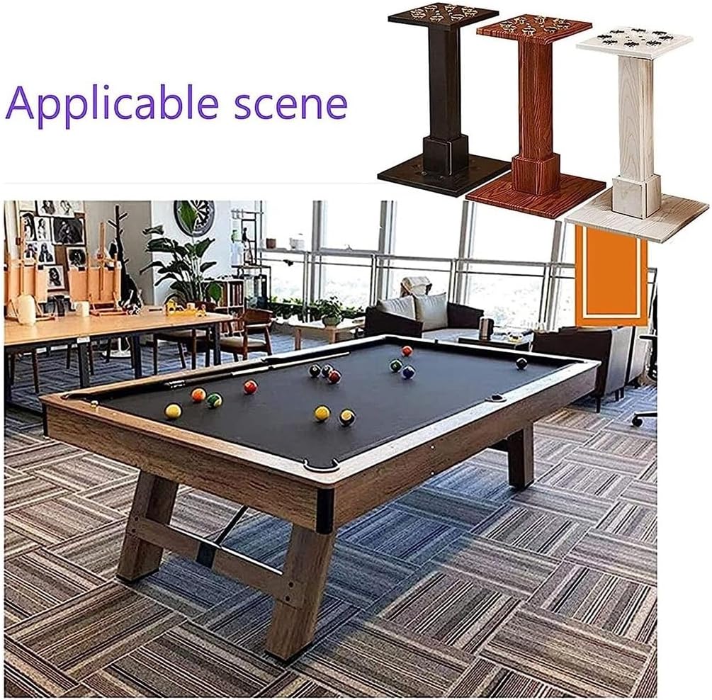 Pool Holder Pool Rack Billiard Rack 8 Sticks Floor-Standing Billiard Stick Stand Snooker Accessories Can Store Ski Poles Pool Stick Holder, 30 * 24 * 55cm, White