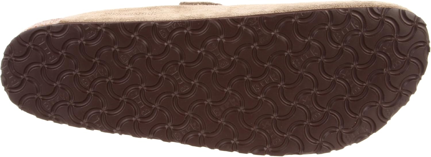 Birkenstock Men's Boston SFB Sandals 4-4.5 Narrow Taupe Suede