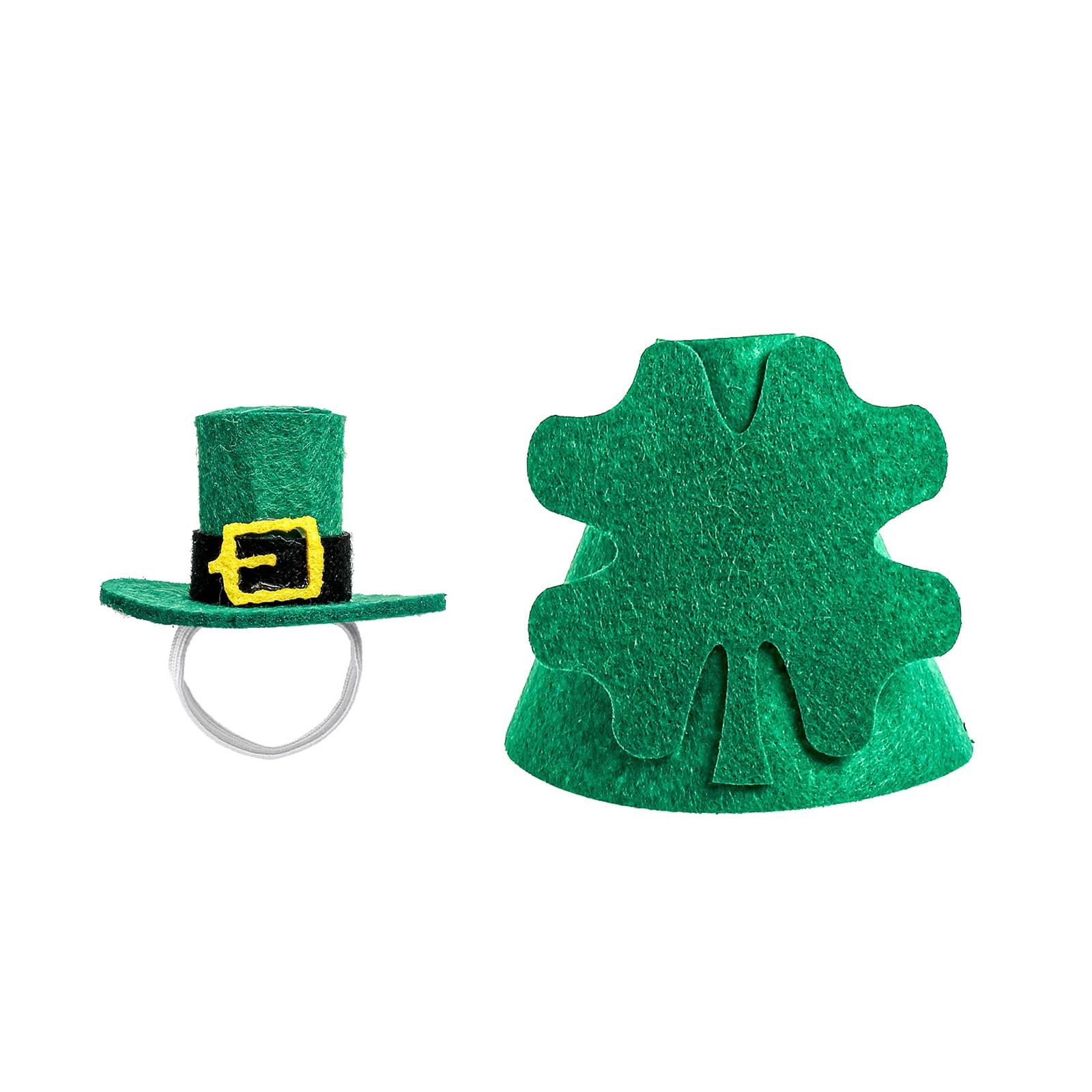 Kalttoy Felt Geese Costume with Shamrocks for Patricks Day and Festivals Easy Install Outfit
