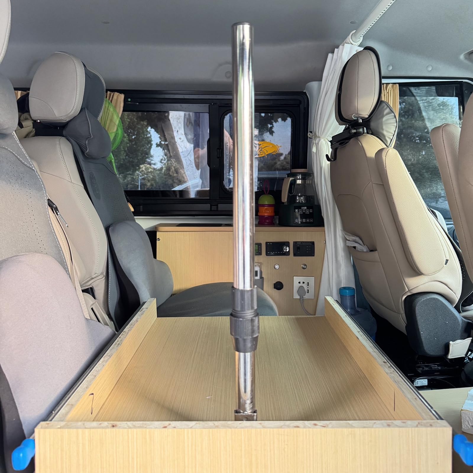 Tischbein klappbar, Klapptischbeine, höhenverstellbare Möbelbeine aus Edelstahl, für Küchenarbeitsplatten, Mobile Esstische für Wohnmobile, mit Schrauben (2PCS,Height:62-110cm)