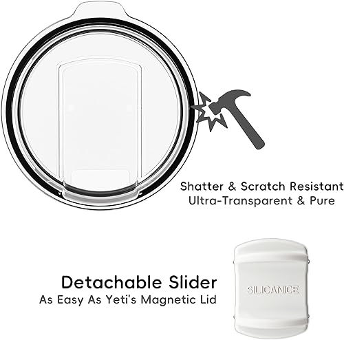 Miniatura 5 de Vaso aislado de 20 onzas, taza de café con tapa deslizante desmontable resistente a salpicaduras, acero inoxidable de doble pared, sin BPA, apto