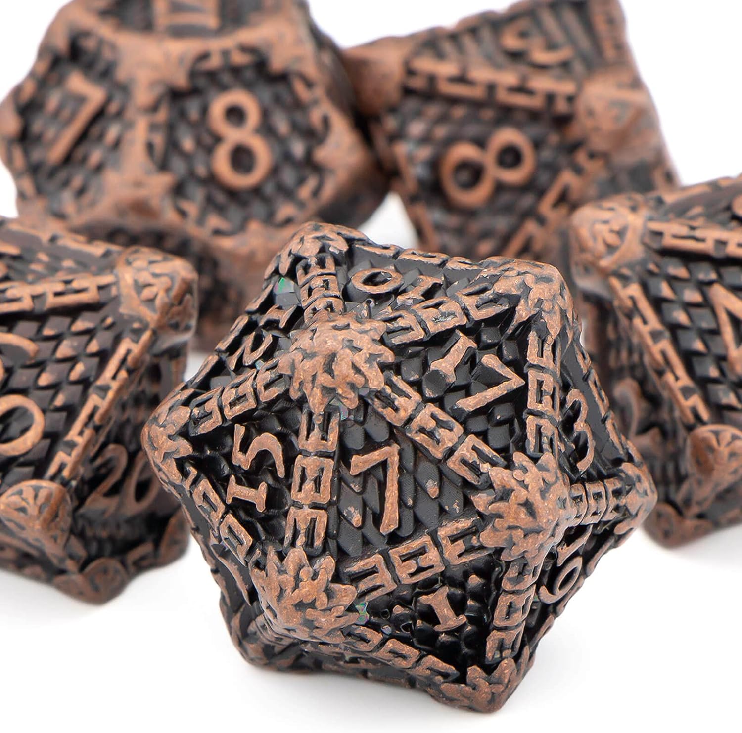 OUKELANWO Metal D&D Dice, Dungeons and Dragons DND Dice Set