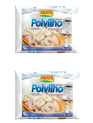 Amafil Almidón de mandioca agria premium | Polvilho Azedo Premium, 35.2 onzas (paquete de 2)