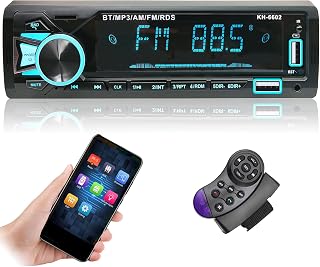 Alondy Single Din Car Stereo with Bluetooth | APP Control | FM/AM Radio | Daul USB | 7 Color Backlight | SWC SD AUX Audio Receiver Autoradio