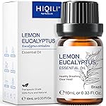 HIQILI Lemon Eucalyptus Oil, for Spary, Diffuser, Indoors, Outdoors, Garden, Yard, 100% Pure Natural - 0.33 Fl Oz