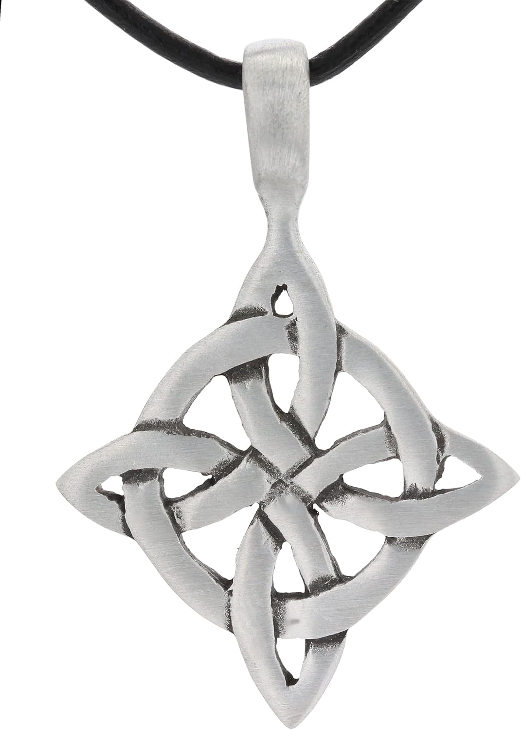 Jewelry Trends Celtic Good Luck Knot Pewter Pendant Necklace 18" - Image 4