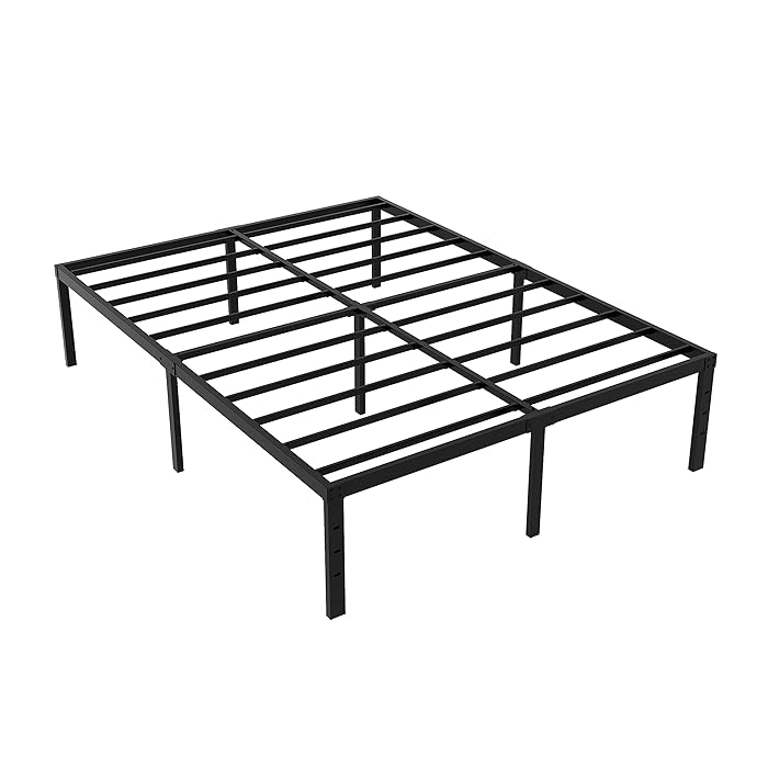 Buy COMASACH 18 Inch Tall Metal Queen Bed Frame with Maximum Storage