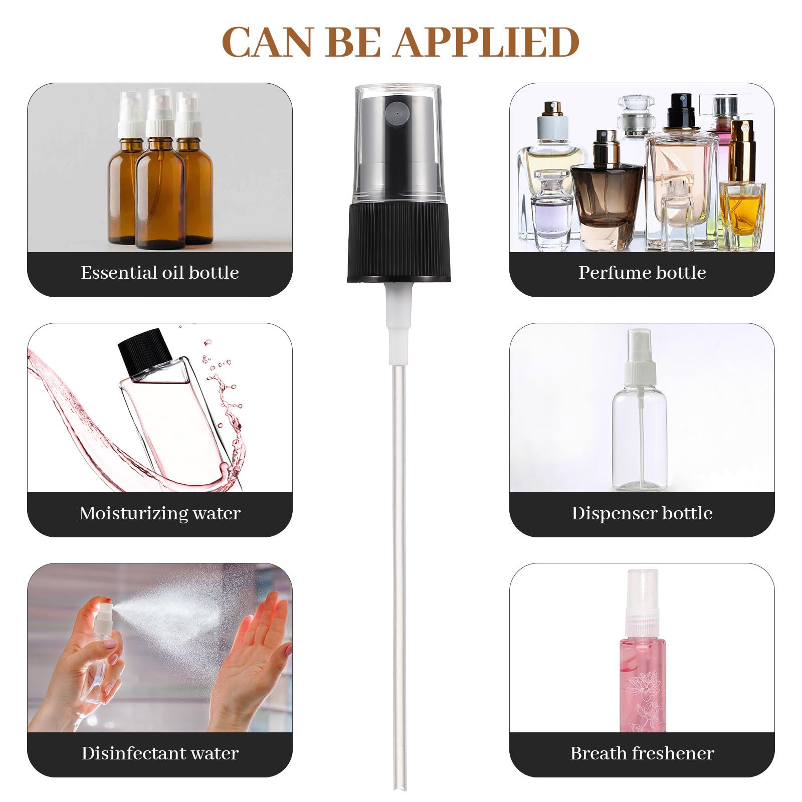 Parti di Ricambio per Spruzzatori 20 Pezzi Ugelli Atomizzanti da 18 MM, Tappi Spray per Flaconi Spray, Compatibili Erogatori per Profumi e Prodotti per Chioma