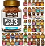 Beanies Flavoured Instant Coffee PICK ANY 3 Jars (50g) from 50+ Flavours Inc. Turkish Delight, Chocolate Orange, Chai Latte, Cookie Dough, Hazelnut, Caramel, Vanilla and More