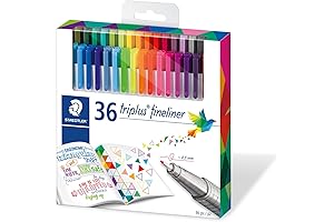 STAEDTLER Triplus Fineliners Pens: Unleash Your Creativity with 36 Vibrant Colors