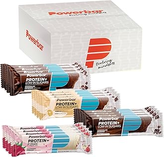 Powerbar Protein Plus Low Sugar Multiflavour Box 16x35g – Protein bars with fibre