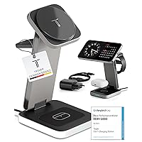 TEGLER Caricatore Wireless iPhone 20W – Stazione di Ricarica Apple 3 in 1 per iPhone