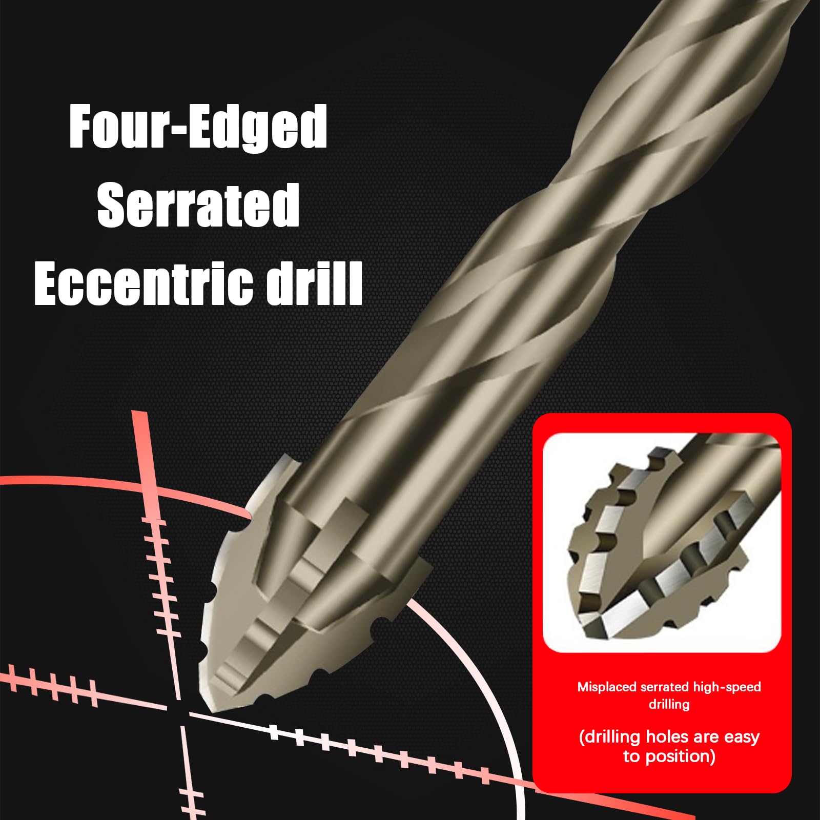 WOYUOSN 5-PCS High-Strength Eccentric Twist Drill Bit - Image 4