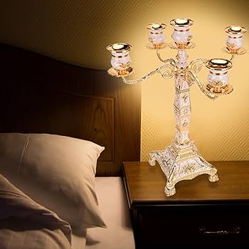 Amazon.com: 5-Arm Candelabra, Vintage Embossed Candle Holder