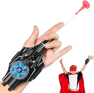 1 brinquedo lançador teia, atirador teia aranha elétrico, brinquedo teia aranha, brinquedo encenação teia teia, brinquedo lançador pulso seda real para cosplay infantil