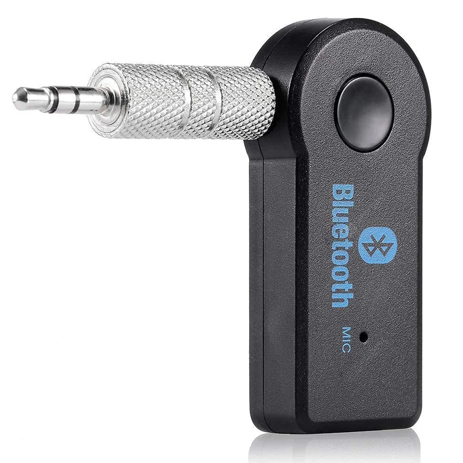 Drumstone 10 𝒀𝒆𝒂𝒓𝒔 𝑾𝒂𝒓𝒓𝒂𝒏𝒕𝒚 Car Bluetooth AUX Receiver with Mic | Wireless Music & Call Adapter | 3.5mm Jack Stereo Connector for Mahindra KUV100 NXT & Universal Car Audio Systems (Black)