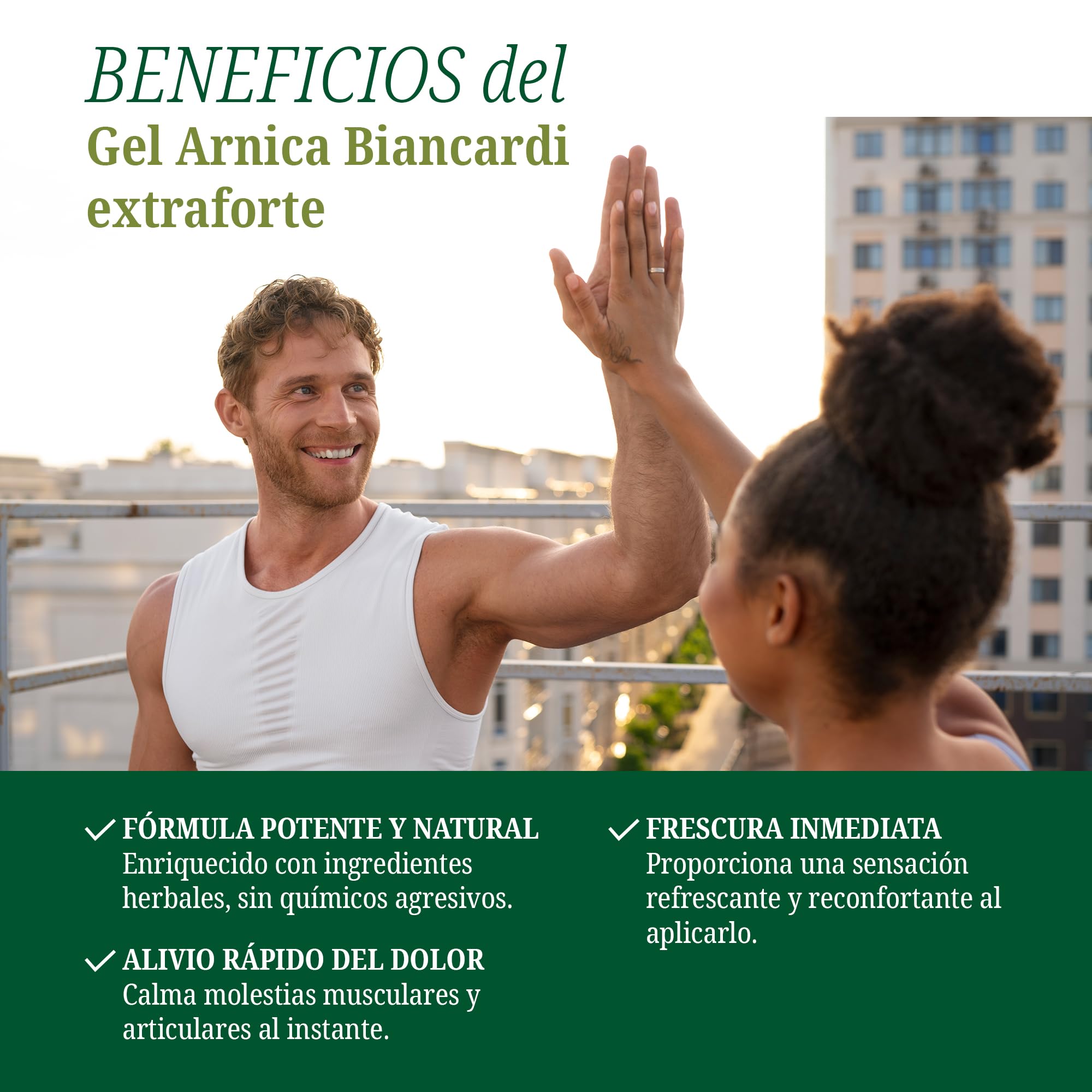 Terra di Cuma Arnica Gel de Linimento Natural Extra Fuerte, 500ml