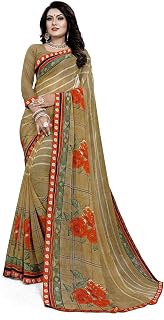 Women's Woven Pure Georgette Saree With Blouse Piece