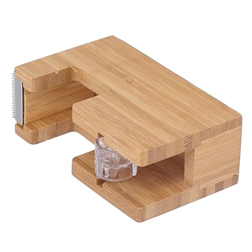 Wooden Desktop Tape Dispenser, 4.7 x 3 x 1.8 inches,