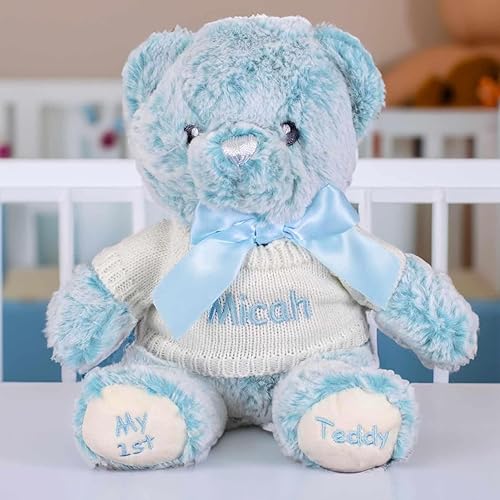 DIBSIES Regalo personalizado para bebé, el primer oso de peluche del bebé, 12 pulgadas (rosa)