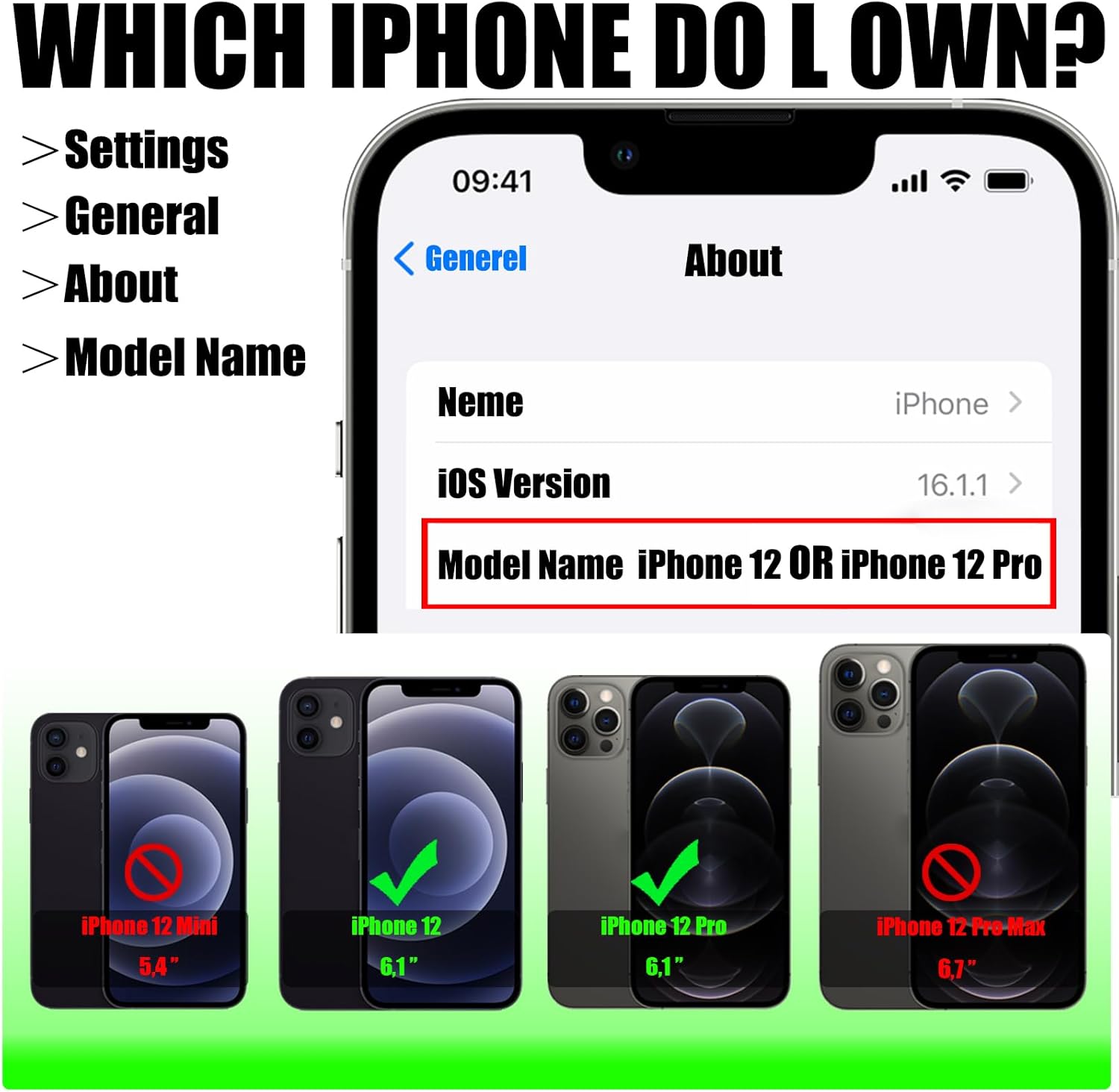 Zouzt Case for iPhone 12/12 Pro 6.1" Genuine Leather Wallet Case with 4 Card Slot, RFID Blocking Card Holder Magnetic Flip Folio Shockproof Phone Cover Women Men for iPhone 12/12 Pro - Amber - Image 2