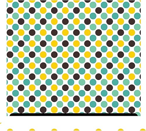 Miniatura 4 de Lunares HTV con estampado de lunares (19.66 x 36 pulgadas), puntos negros