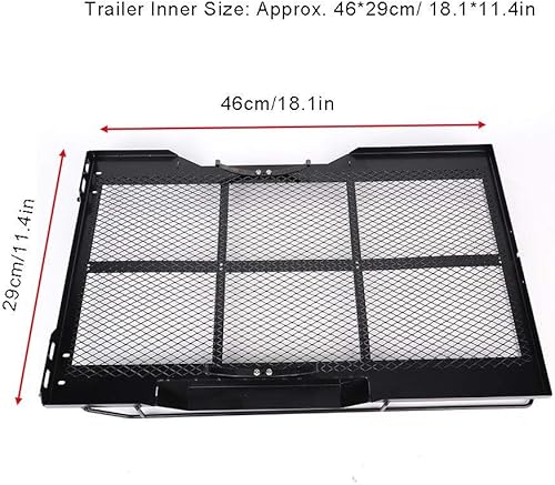 Miniatura 3 de Remolque RC, modelo a escala 110, kit de remolque plano de doble eje, cuatro neumáticos, compatible con coche 110, accesorios a escala 110, coche